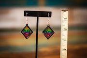 Steal Your Face - Multiple Colors Available - Tooled Leather Earrings