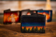 Bertha In The Trees - Tooled Leather Wallet - Lotus Leather