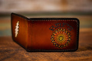 BMFS Daisy & Bolt - Men's - Tooled Leather Wallet - Lotus Leather