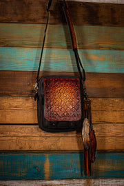 Brown Fade - GD - Crossbody Leather Bag - Lotus Leather