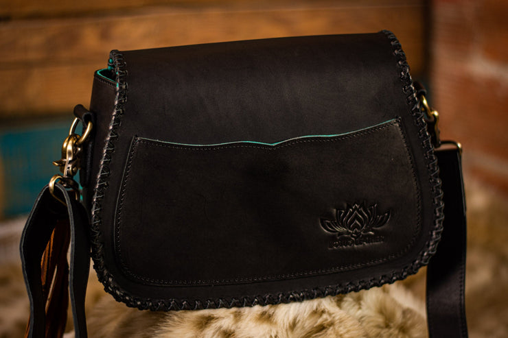 Butterfly - Fringe Leather Handbag - Lotus Leather