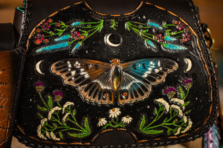 Butterfly - Fringe Leather Handbag - Lotus Leather