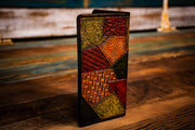 Cannabis Bud - Patchwork - Tooled Long Leather Wallet - Lotus Leather