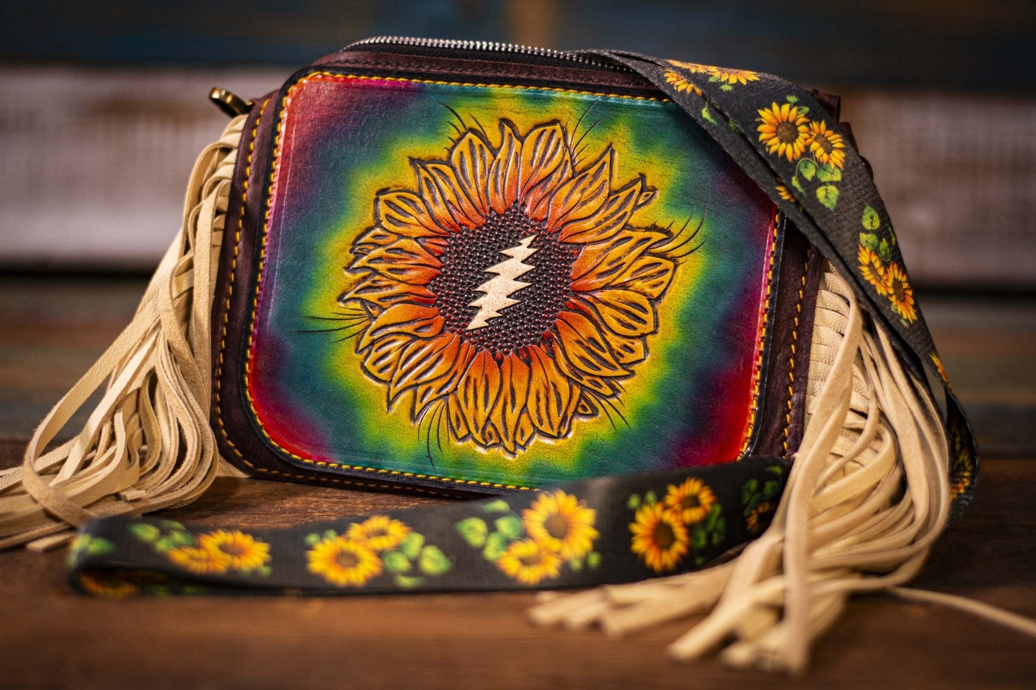 Sunflower Hippie Bag