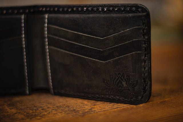 Handmade honey exotic leather wallet