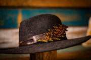 Honeycomb - Tooled Leather Hat Band - Lotus Leather