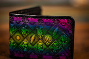 Rainbow Handmade Real Leather Deadhead Wallet - Lotus Leather