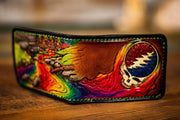 Rainbow River Stealie Dead Themed Wallet - Lotus Leather
