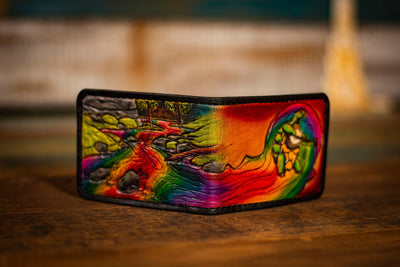 Rainbow River Terrapin Dead Themed Wallet - Lotus Leather