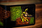 Terrapin - Dead Themed - Tooled Leather Wallet - Lotus Leather