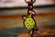 Terrapin - Tooled Leather Keychain - Lotus Leather