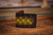 Unique Dead-Themed Handcrafted Leather Wallet - Lotus Leather